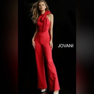 Jovani Bold Scarlet Jumpsuit